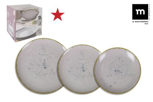 Louça 12pcs Neda Monaco Ivory Lustroso — vista 1