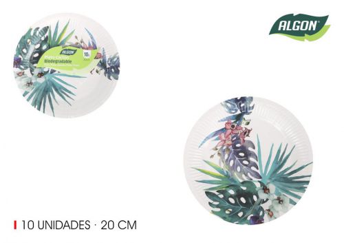 Piatto Rotonda Del Cartone 20 Cm Algon — referência BA01054076223