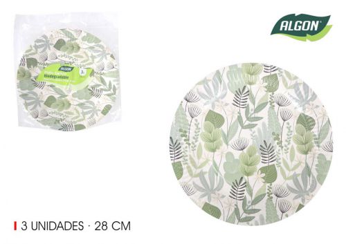 Piatto Rotonda Del Cartone 28 Cm Algon — referência BA01054076236