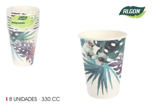Cartone Bianco Bicchiere 330cc Algon — referência BA01054076232