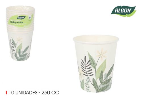 Cartone Bianco Bicchiere 250cc Algon — referência BA01054076242