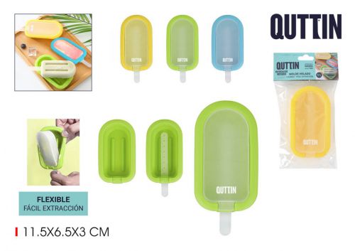 Molde De Silicone Individual Para Gelados Quttin