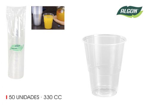 Set Copos Transparentes Algon — vista 1