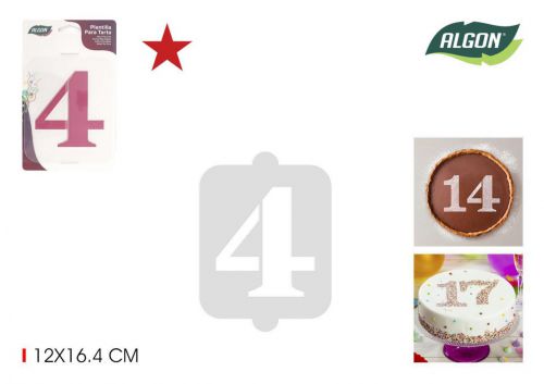 Modelo De Bolo De Aniversario N4 Algon — referência BA01029976112