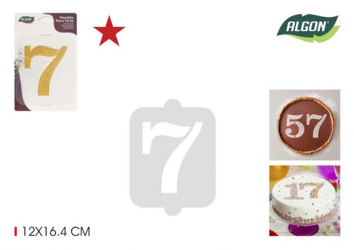 Modelo De Bolo De Aniversario N7 Algon — vista 1