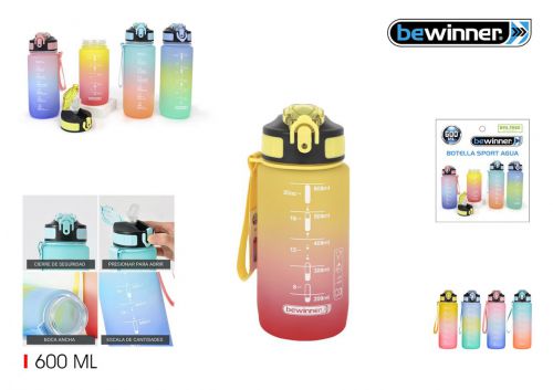 Garrafa De Agua Desportiva Multicolorida Bewinner