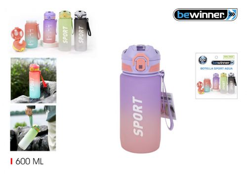 Garrafa De Agua Desportiva Multicolorida Bewinner — referência BY01010276322