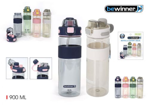 Garrafa De Agua Desportiva Transparente Bewinner — vista 1