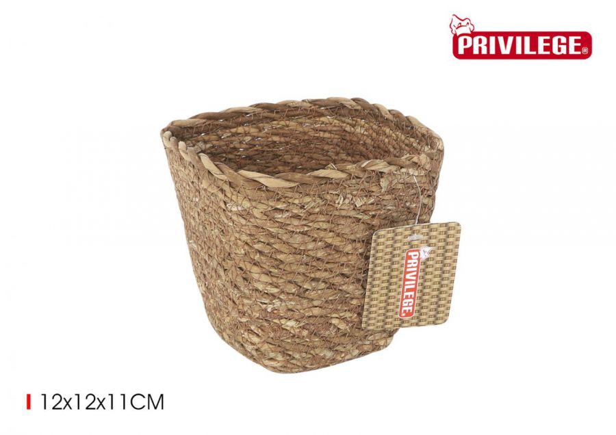 Cesta Mimbre Cuadrada  12x12x11cm Privilege — referência 36506MC1211