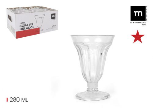 Copo De Sorvete 280ml Ps La Mediterranea