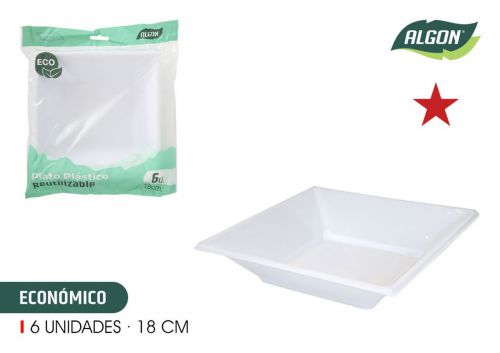 Prato De Plastico Algon Algon — referência BA01054376601