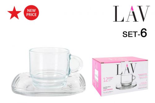 Y Cozys1 Set 6 Tazas 91cc C/Plato Expres — referência 20191S1