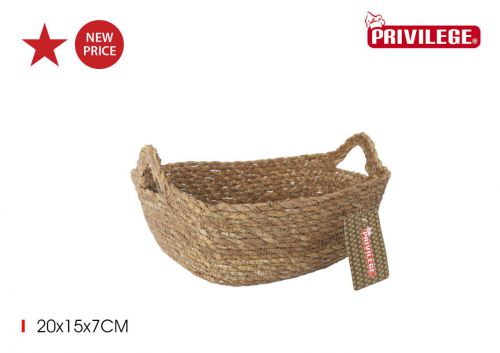 Y Prb Cesta Conica Mimbre Rec.c/Asa 20x15x7cm