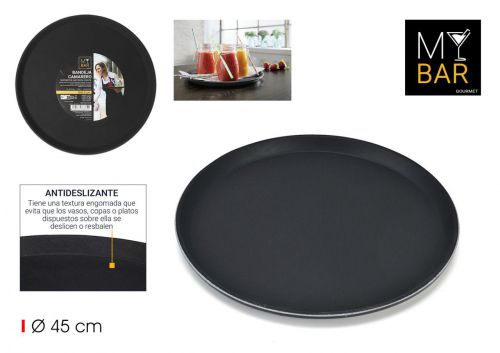Tabuleiro De Empregado De Mesa Antiderrapante Qutt — referência BQ07032476375