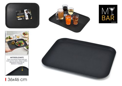 Tabuleiro De Empregado De Mesa Antiderrapante Qutt — vista 1