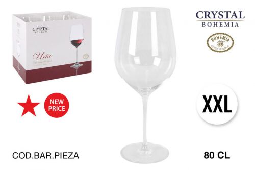 Y R25 Copa Vino 800 Cc Cristal Bohemia Uria — vista 1