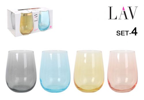 Gai365pft4.60 Conjunto De 4 Copos Coloridos Gaia — referência CE10952