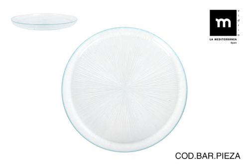Prato De Vidro Venezia  25cm — referência 6380125