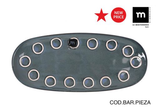 Bandeja Oval29x13.5cm Azul Almudena Md — referência 4920116