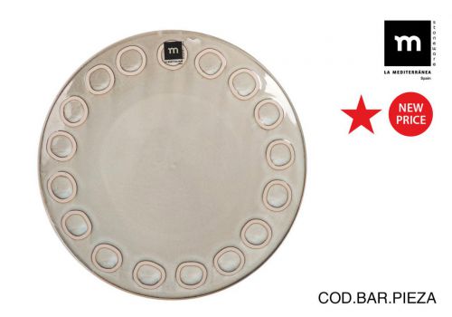 Y Plato 27cm Gris Almudena Md — vista 1