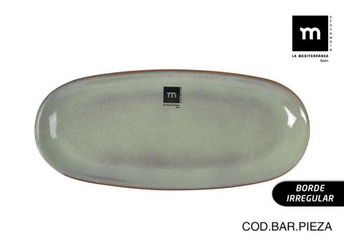 Fonte Oval 29x13.5x2.4cm Macarella Green Md — vista 1
