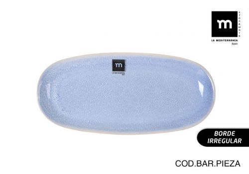 Fonte Oval 25x12x2.2cm Macarella Blue Md — vista 1
