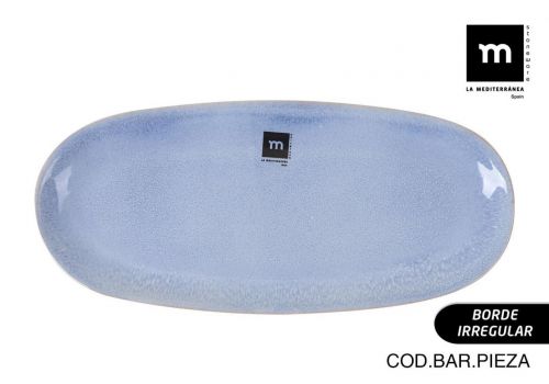 Fonte Oval 33x14.8x2.7cm Macarella Blue Md — referência 4920AB22