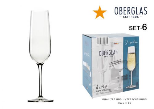 R26 Jogo De 6 Taças De Champanhe Oberglas 22cl — referência 657S157207