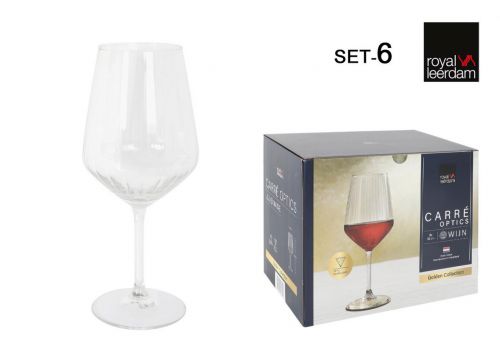 Conjunto De 6 Taças De Vinho 52cl Carre Optics — referência 761005SO