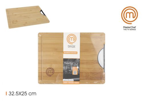 Tábua De Corte De Bambu Com Alças 325 X 25 Cm Mas — referência SOL209103101