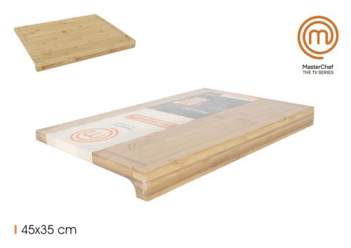 Tábua De Bancada De Bambu 45x35x15cm Masterchef — referência SOL209103108
