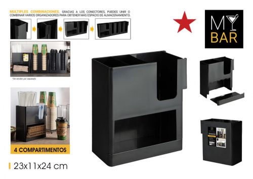 Organizador Copos Tampas Canudos My Bar — vista 1