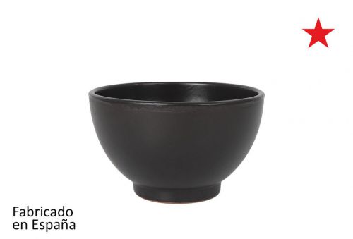 Y Bowl Desayuno 15x9cm Negro Mate C/Pie Azofra — referência 2889262A