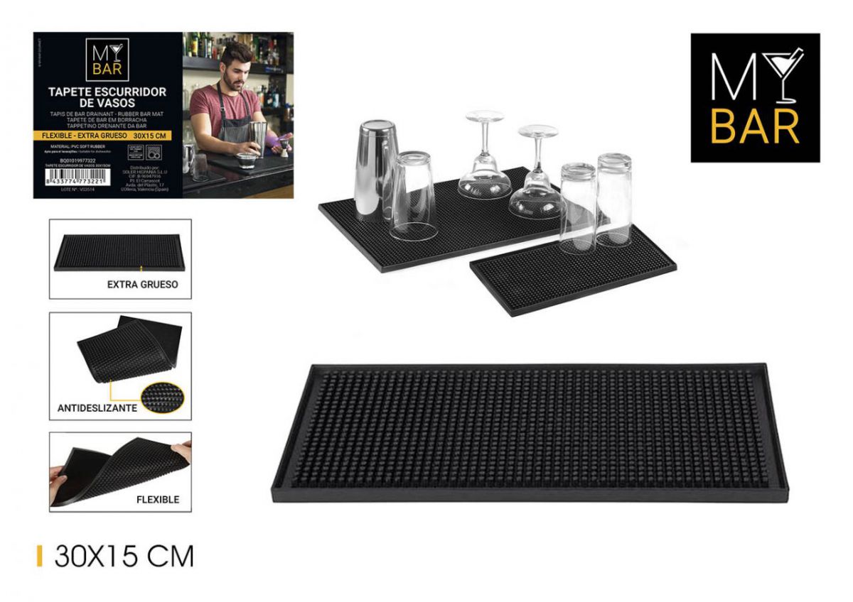 Tapete Drenante De Copos Quttin Bar — referência BQ01019977322