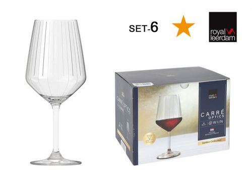 Ekr25 Conjunto De 6 Taças De Vinho 65cl Carre — vista 1