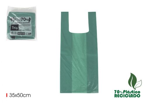 Set 72 Bolsas C/Asa Recicl Verdes 35x50xg200 — referência 330A3550200V