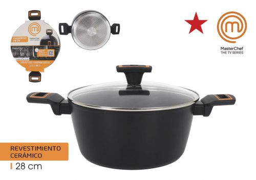 Y Cacerolas C/T Vidrio 28cm Al.forj 2.5mm 2c Mc — referência SOL159103159