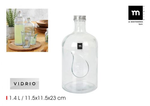 Garrafa Vidro La Mediterranea — vista 1
