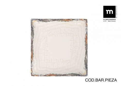 Prato De Sobremesa Albus Elite Gloss 18x18 Cm — vista 1