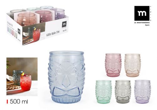 Vidro Tiki 500ml Cores La Mediterranea — referência BY02012177953