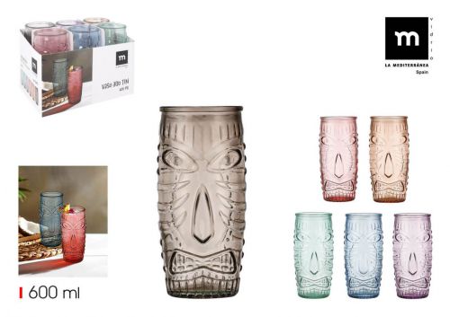 Vidro Tiki 600ml Cores La Mediterranea — vista 1