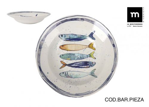 Prato Para Massa 29cm Peixe