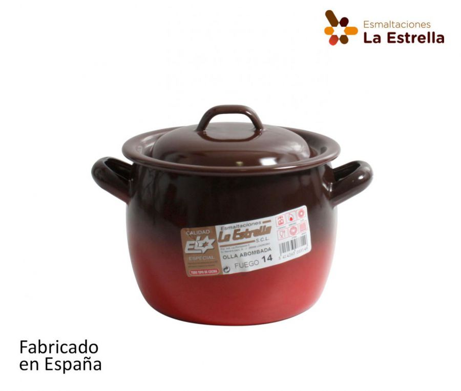 Olla Abombada C/Tapa 12cm  1.3l Fuego — referência 217180812