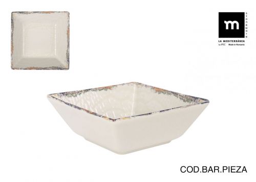 Prato Fundo Quadrado 13x13 Cm Albus Elite Gloss — vista 1