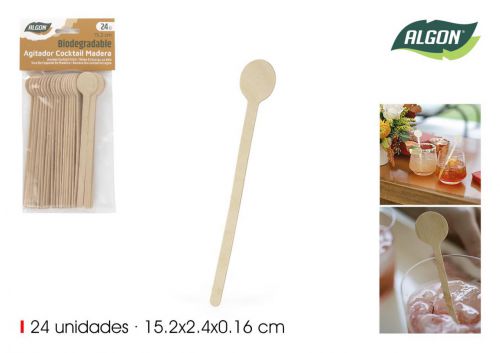 Vara De Coquetel De Madeira Algon — referência BA01019176544