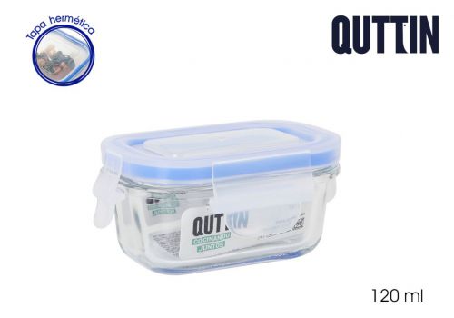 Lancheira Retangular Com Tampa Hermética 11x8cm 12 — referência QT-R24928