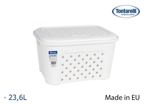 Cesto Roupa C/Tampa 23.6 L Arianna Bla — referência 8105406C112