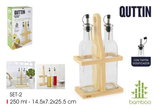 Conjunto2 Galheteiros De Vidro Para Oleo Com Supo — referência BQ03030478138