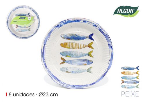 Piatto Rotonda Del Cartone 23 Cm Algon — referência BA01054078084