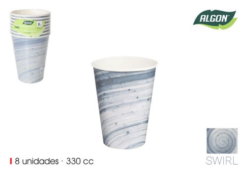 Cartone Bianco Bicchiere 330cc Algon — referência BA01054078089